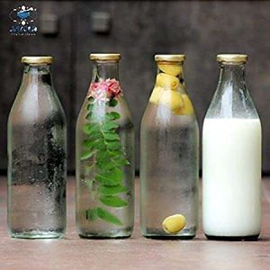 Glass juice bottle. glass Jar - Image 2