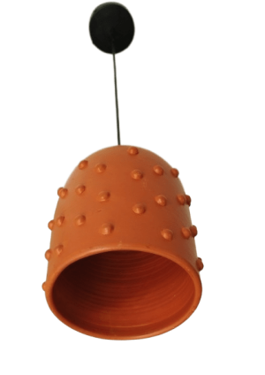 pottery pendant light. clay light - Image 2