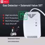 Factory Household Kitchen Fire Safety Detector de Fugas de Gas Combustible LPG Natural Gas Leak Alarm