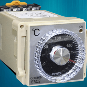 Analog Temperature Controller E5C2-R Analog Dial Temperature Controller, E5C2-R AC 220V Analog Dial K Input Relay Output Pointer, E5C2 Temperature Controller 0~399℃