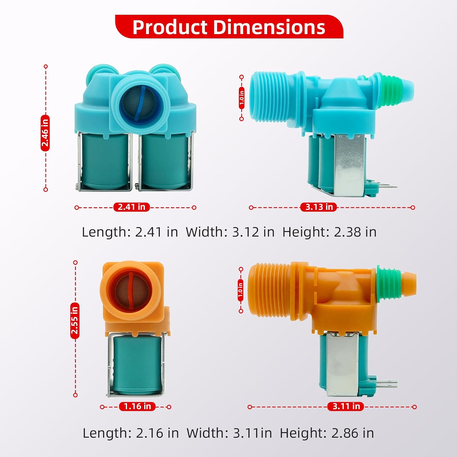 Samsung Water inlet Valve 2 Way. Washing Machine Water inlet valve. Solenoid Valve DC62-30314Q - Image 6