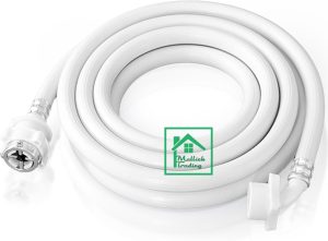 Washing Machine Inlet Hose. Fully Automatic Washing Machine Inlet Pipe. with Universal Tap Adaptor Connector. with Inlet Connection Supply Line. Universal PVC Hose